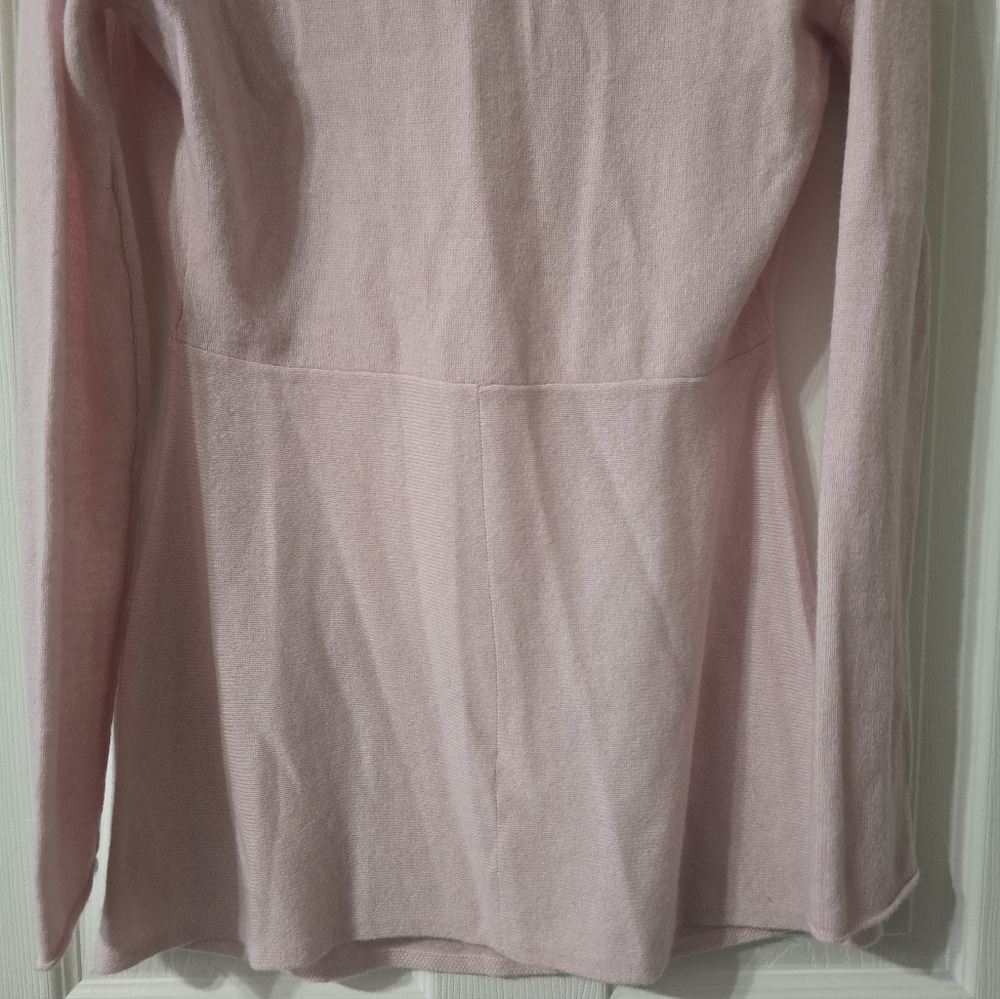 Raffi Cashmere Cowlneck Tunic Sweater in Light Pink, Lagenlook, Sz Small, EUC! - Picture 11 of 13